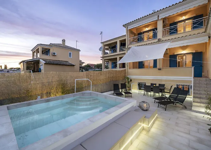 Villa Nina With Private Plunge Pool, 5Km To Corfu Town